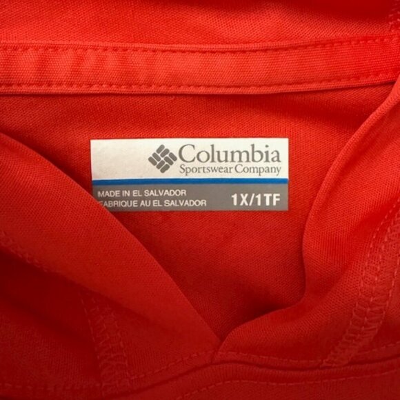 Columbia PFG Terminal Tackle Red Hoodie Omni-Shade Men’s Size 1X NWT - Picture 3 of 5